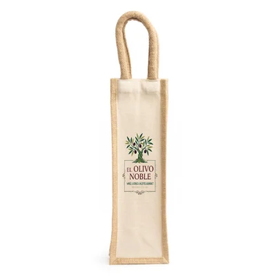 Bolsa de Yute para Botella Personalizada - Todo color