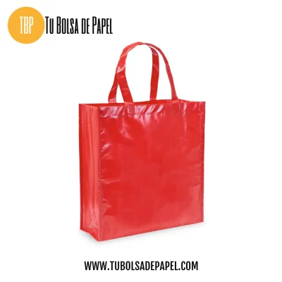 Bolsas reutilizables laminadas - rojas