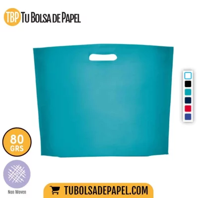 Bolsas reutilizables non woven Termosellada Turquesa