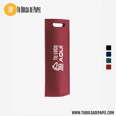 Bolsas reutilizables non woven Termosellada - Botellas Roja