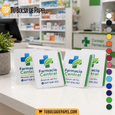 Fundas tarjetas sanitarias para farmacias personalizadas