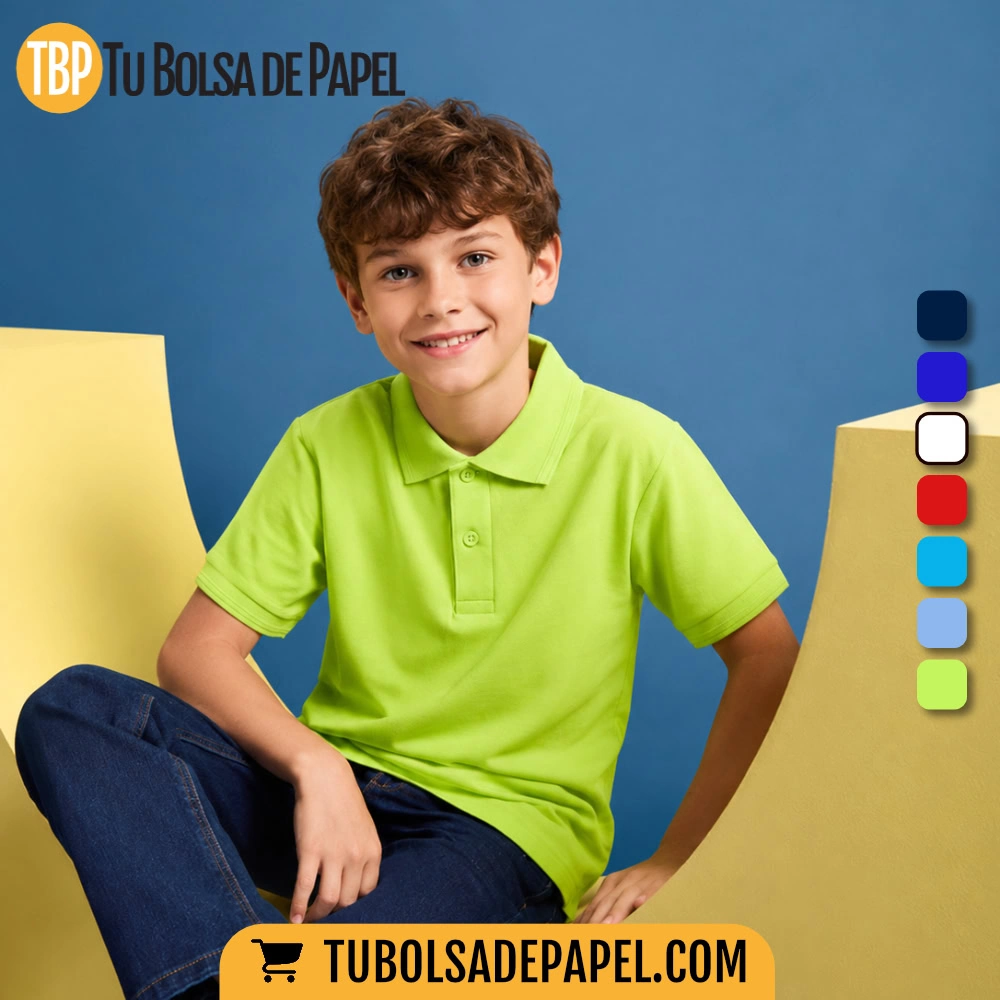 Polo infantil para uniformes escolares