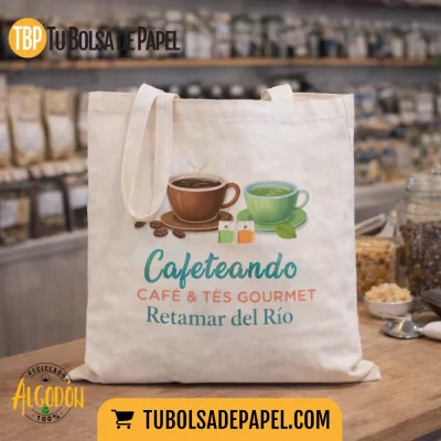 Bolsas de tela personalizadas a todo color para tiendas y eventos