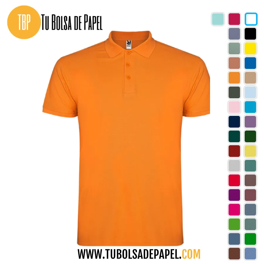 Polo Manga corta Naranja