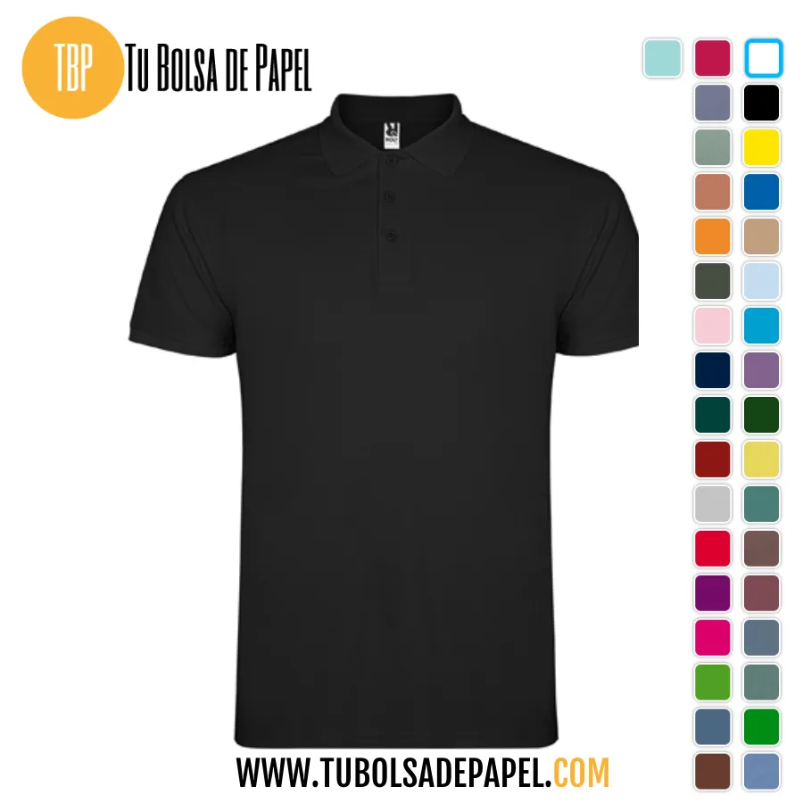 Polo Manga corta negro