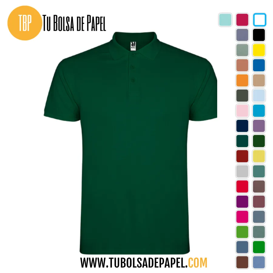 Polo Manga corta verde botella