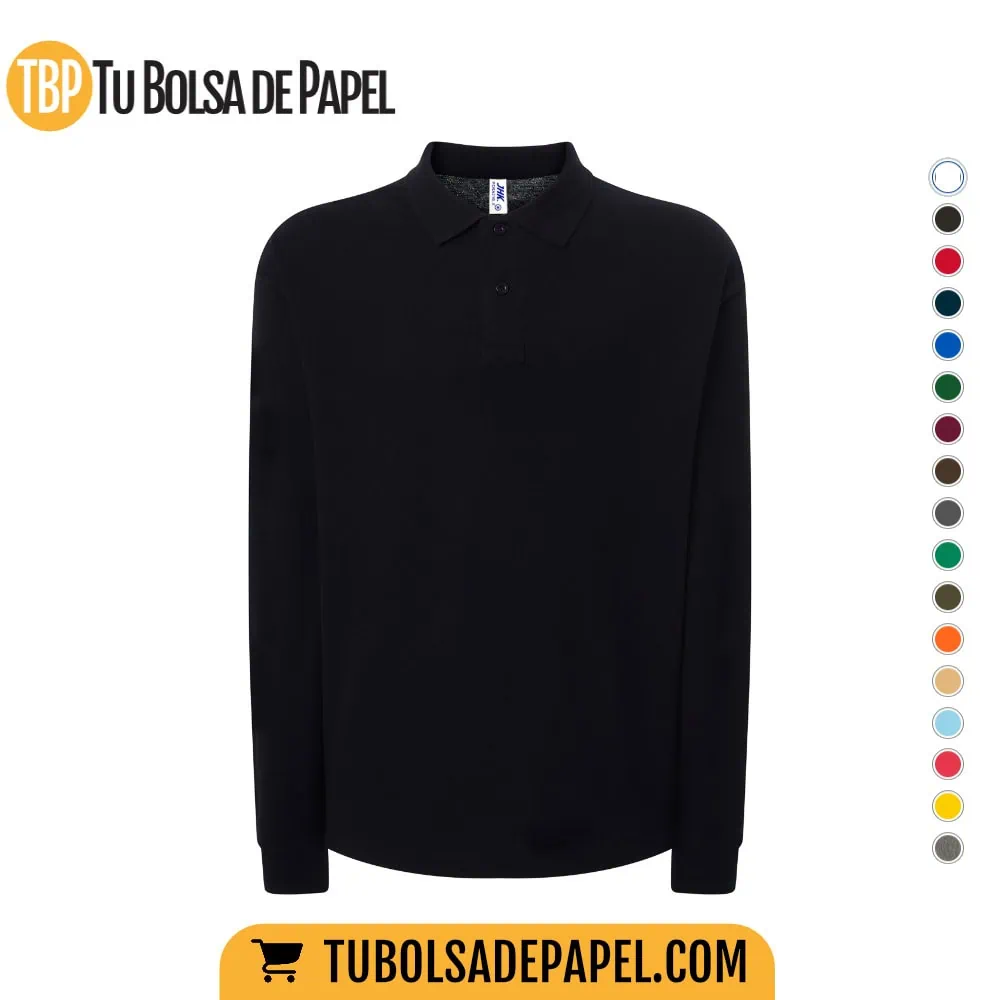 Polo Manga larga NEGRO
