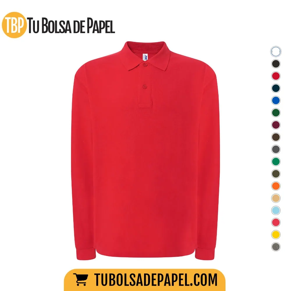 Polo Manga larga Rojo