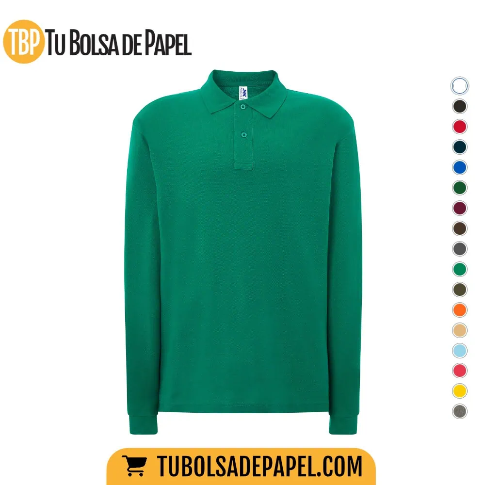 Polo Manga larga verde