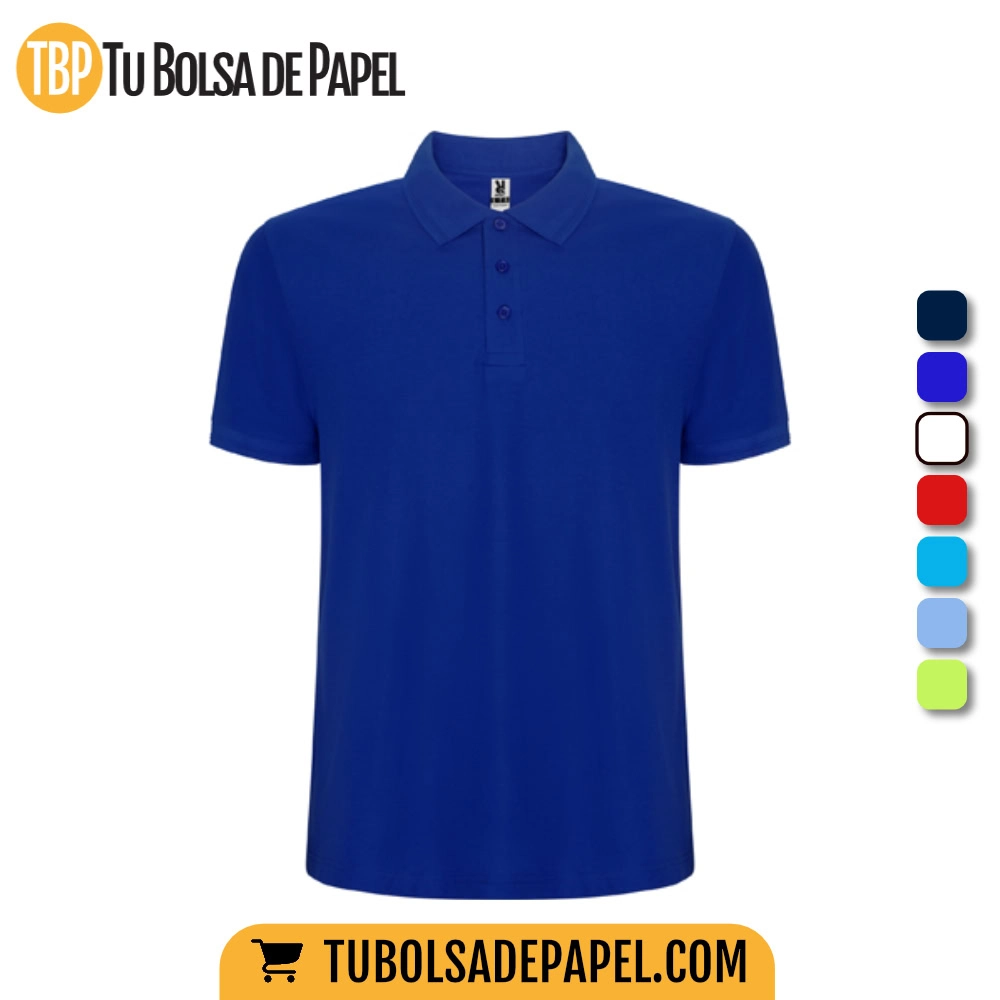Polo infantil personalizado manga corta - Azul Royal
