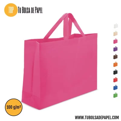 Bolsa apaisada asa corta con fuelle