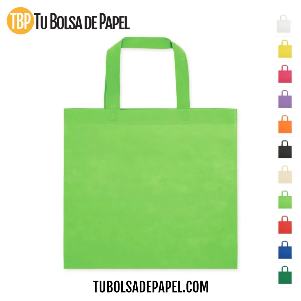 Bolsa tela asa corta Non woven - verde pistacho