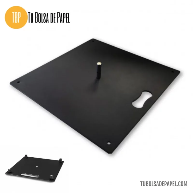 Base placa metálica contrapeso para Fly Banner Lágrima-Gota