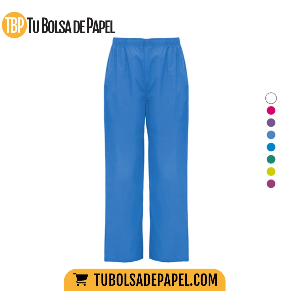 Pantalón de servicios unisex, de corte recto - azul laboratorio