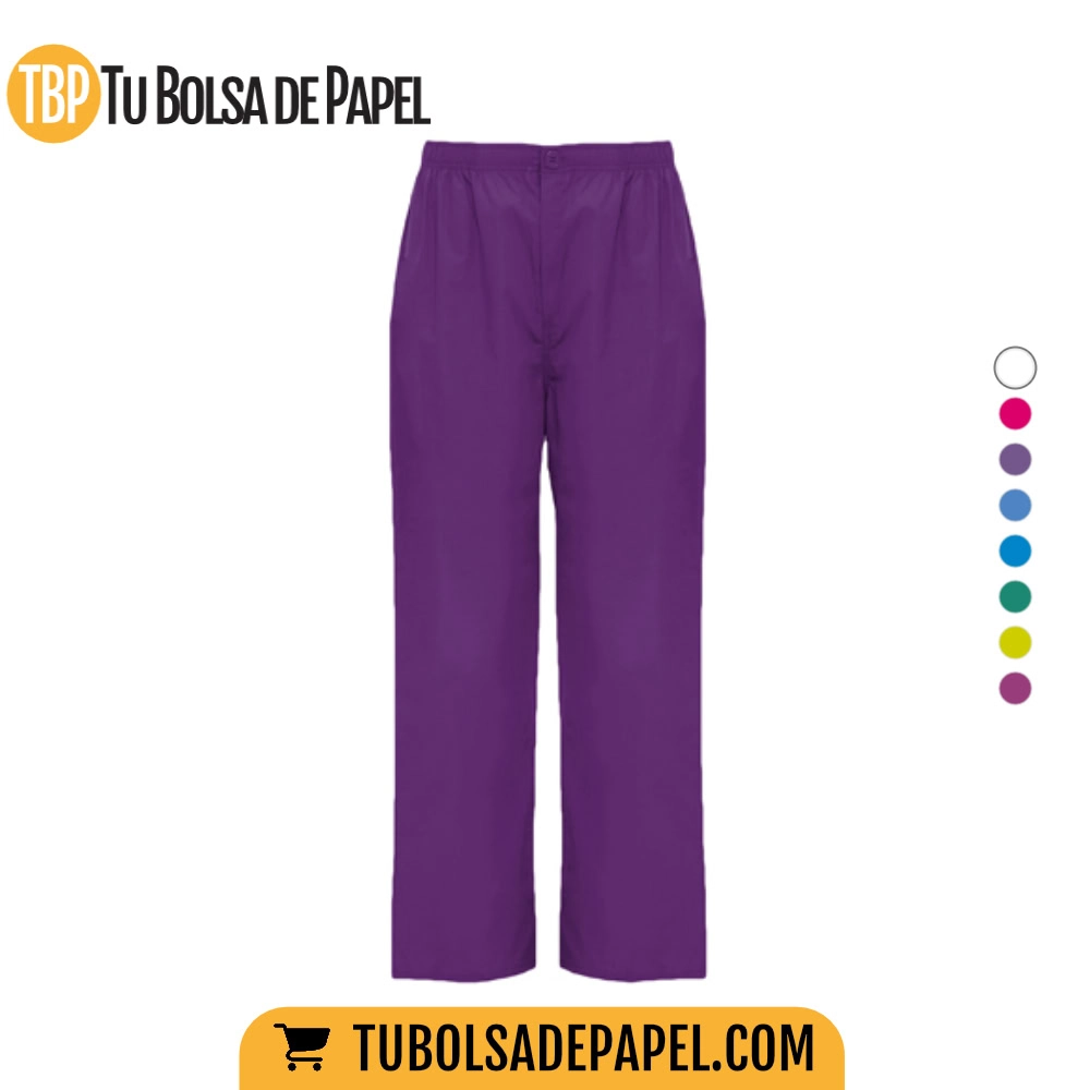 Pantalón de servicios unisex, de corte recto - uva