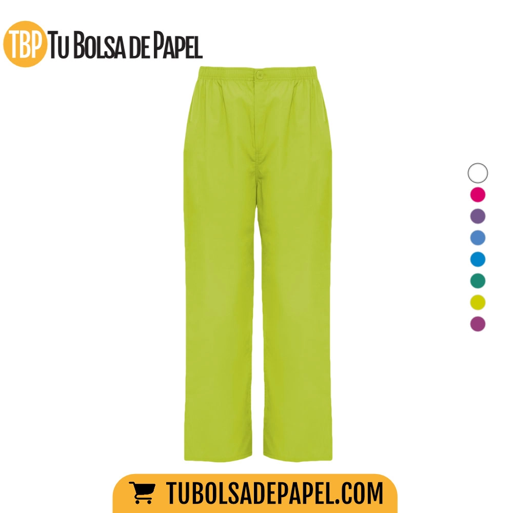 Pantalón de servicios unisex, de corte recto - verde pistacho