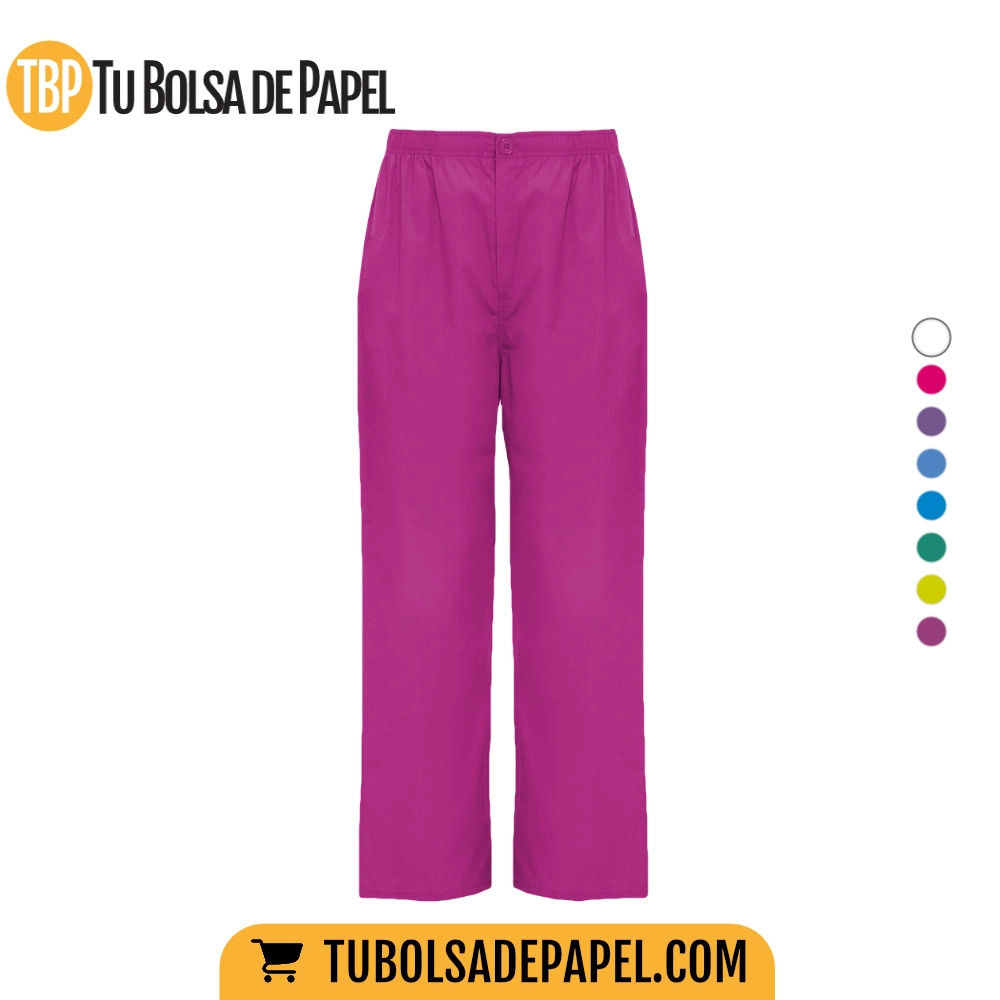 Pantalón de servicios unisex, de corte recto - verde