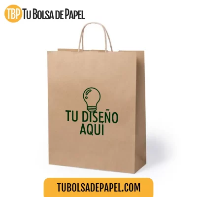 Bolsa de papel Kraft personalizada