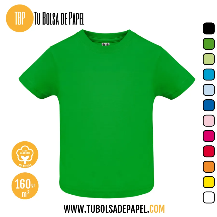 Camiseta infantil Verde grass