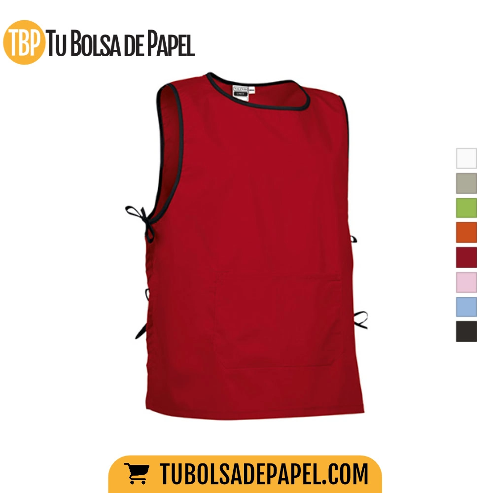 Peto Laboral ajustable Rojo