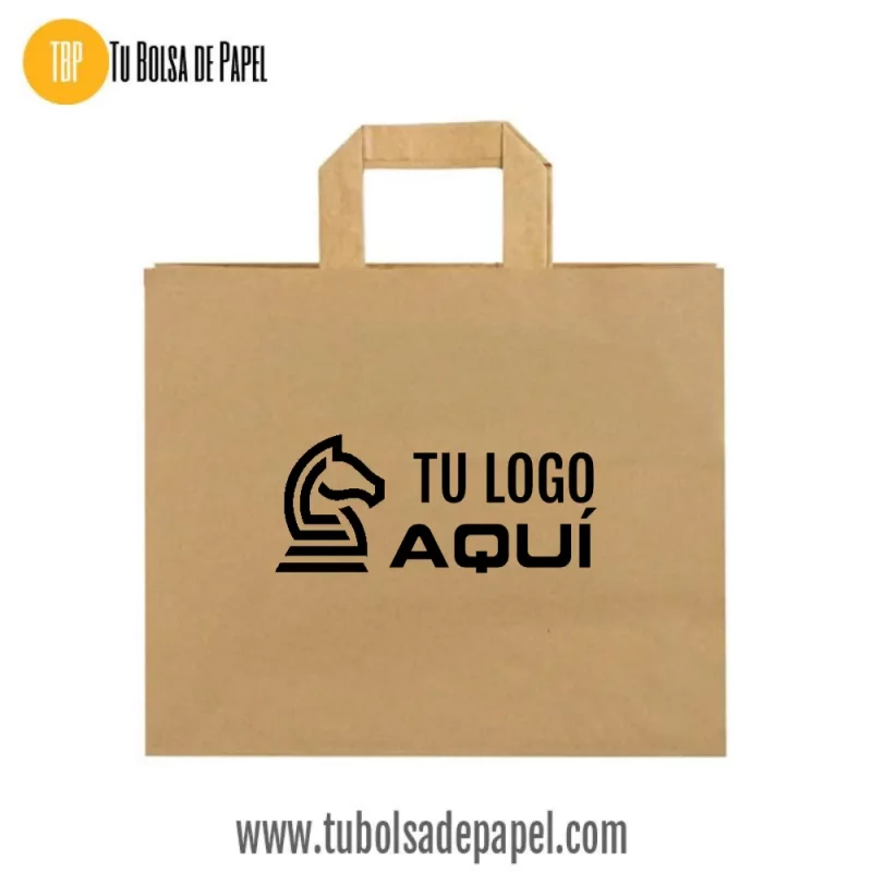 Bolsa de papel para hostelería impresas