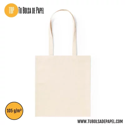 Bolsas de algodón reutilizables asa larga