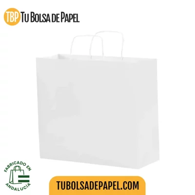 Bolsa de papel Blanca grande