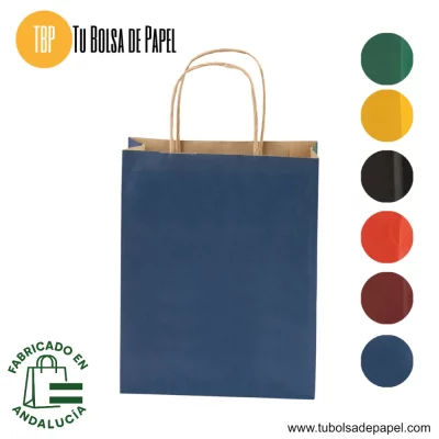 Bolsas de papel Kraft Azul