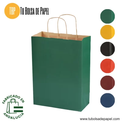 Bolsas de papel Kraft Verdes
