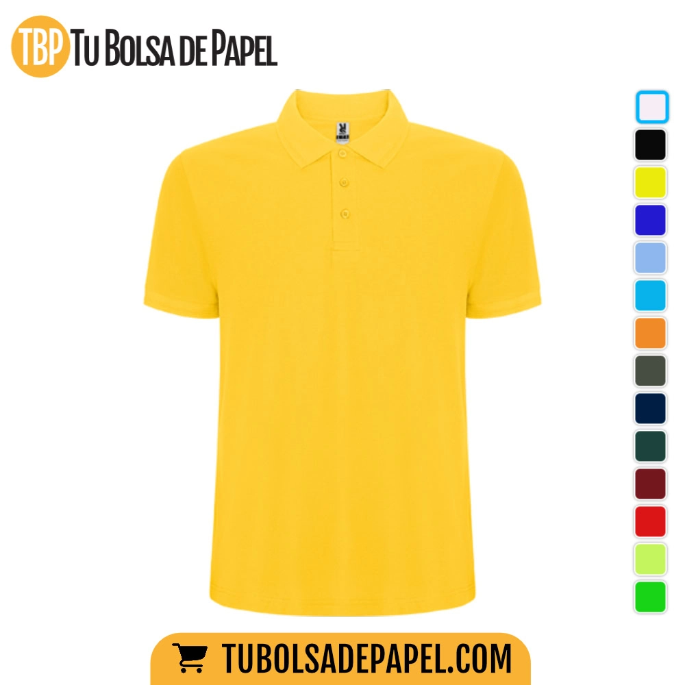 Polo Hombre Manga Corta amarillo
