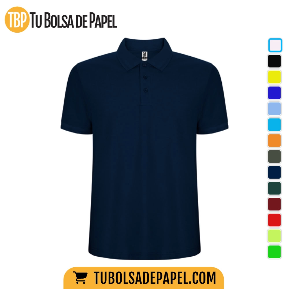 Polo Hombre Manga Corta Personalizado - Azul Marino
