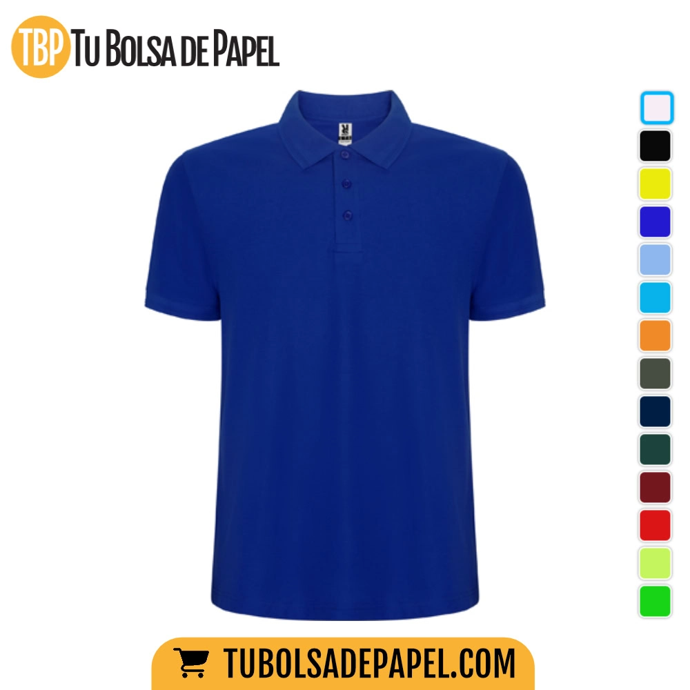 Polo Hombre Manga Corta Azul royal