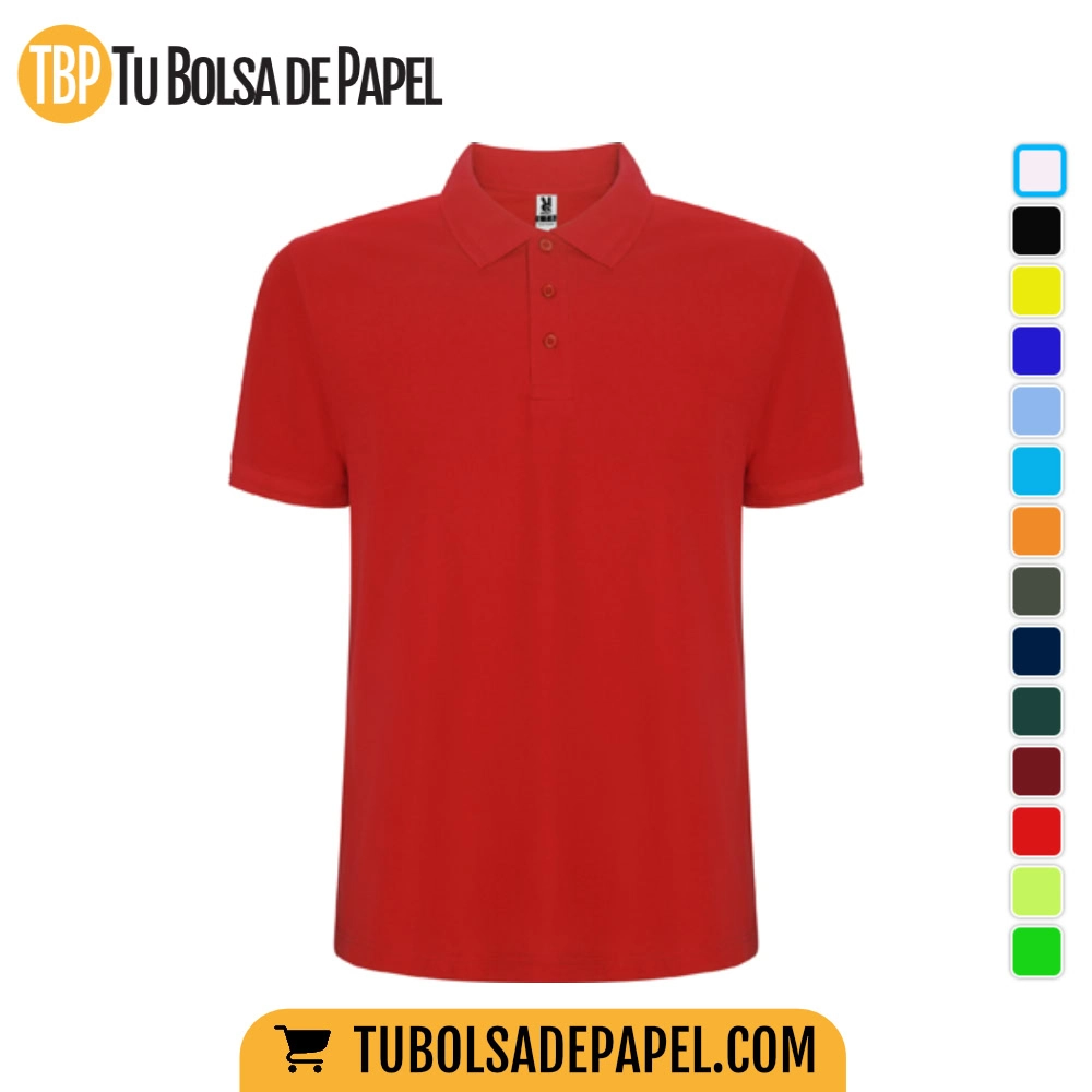 Polo Hombre Manga Corta Personalizado - Rojo