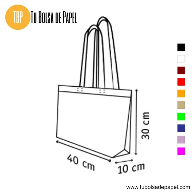 Bolsa reutilizable para comercios medianas