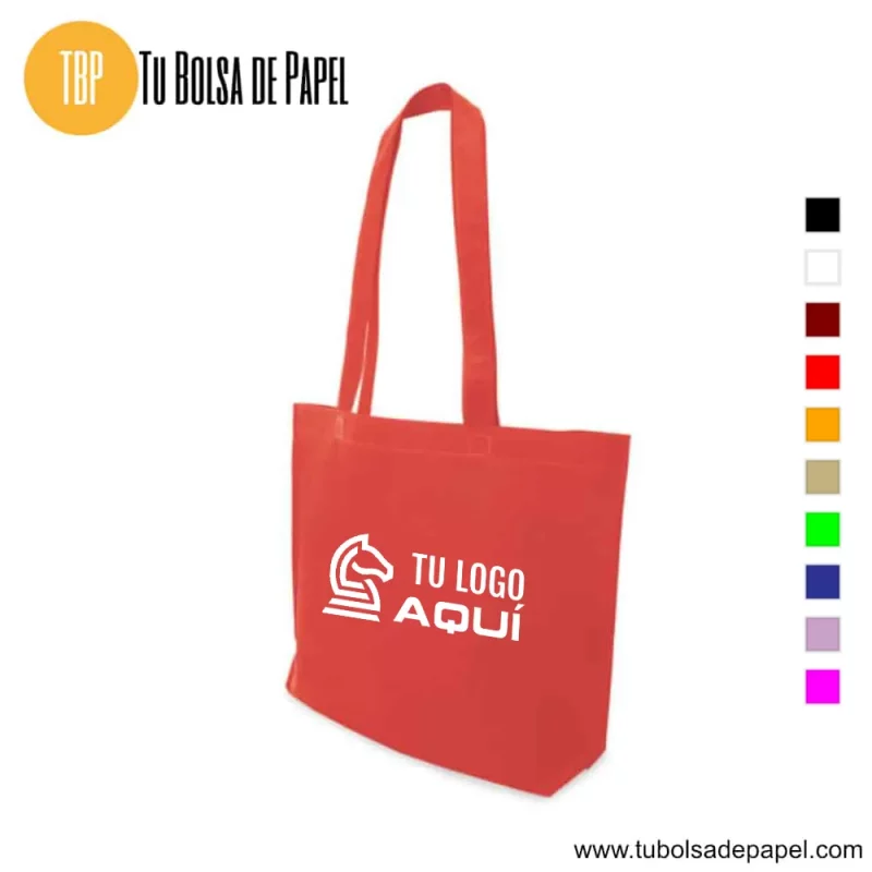 Bolsa reutilizable para comercios rojas