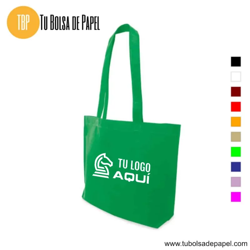 Bolsa reutilizable para comercios verde