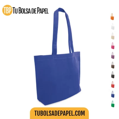 Bolsas reutilizable para comercios medianas azules