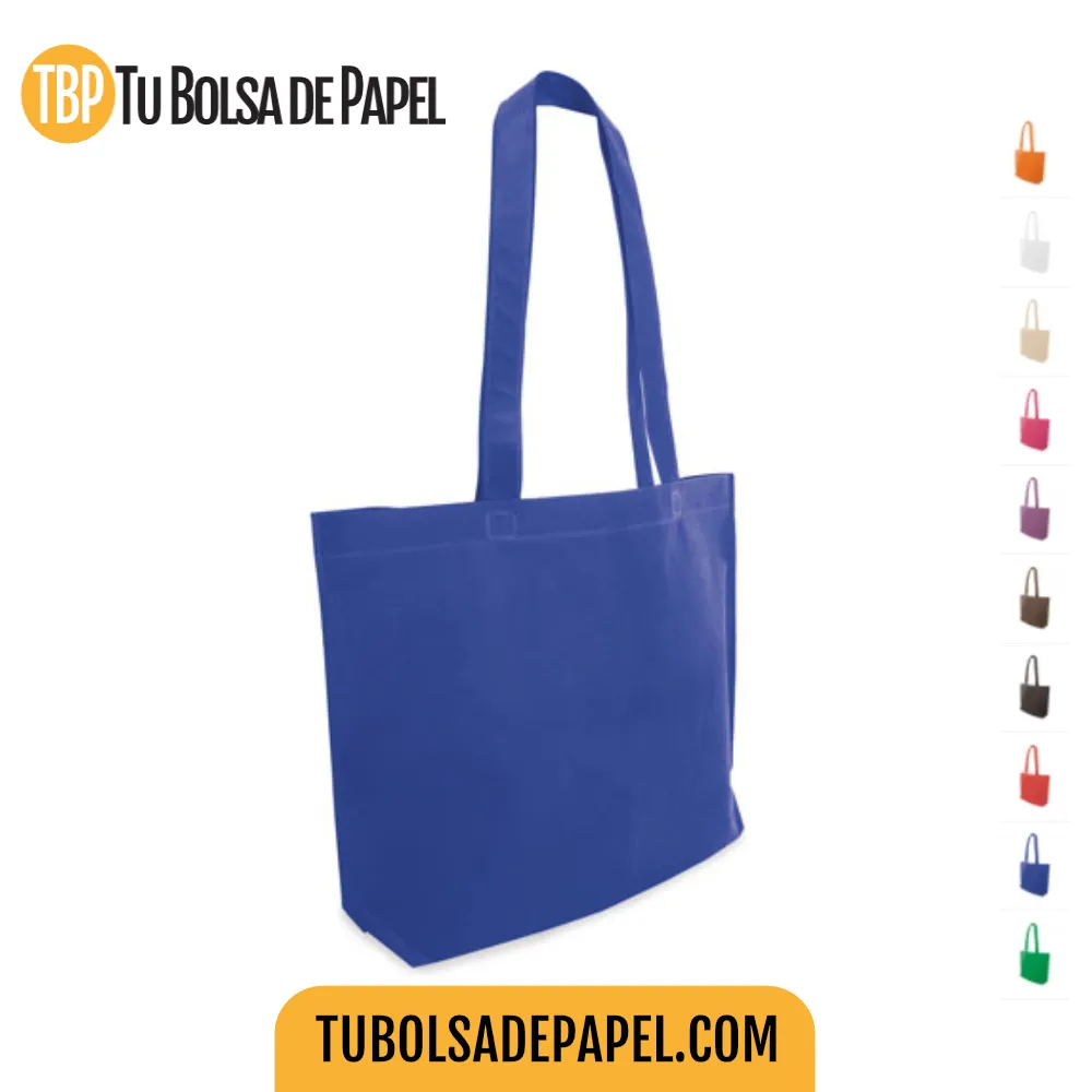 Bolsas reutilizable para comercios medianas azules