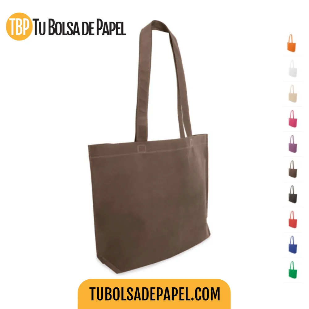 Bolsas non woven marrones Impresas para tiendas reutilizables