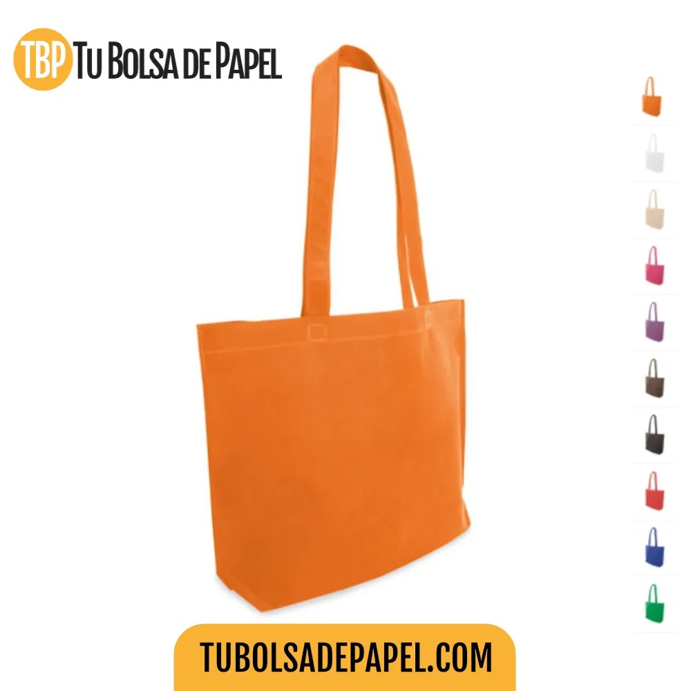 Bolsas reutilizable para comercios naranjas