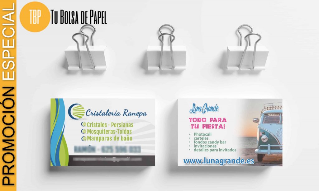 Pomoción especial 1000 tarjetas de visita 22 euro