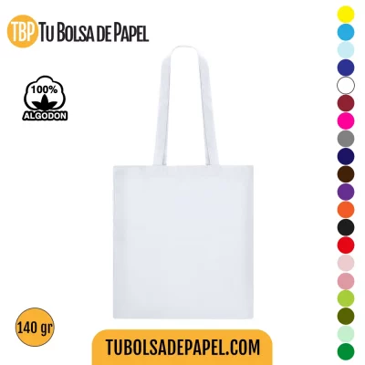 Bolsas de Algodón para tiendas - Blancas