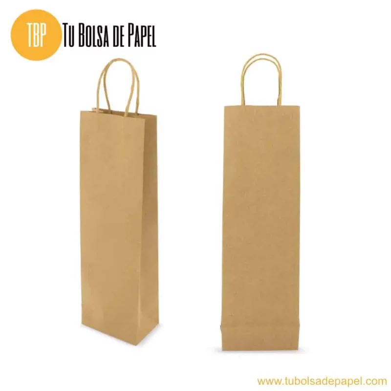 Bolsas de papel kraft para botellas