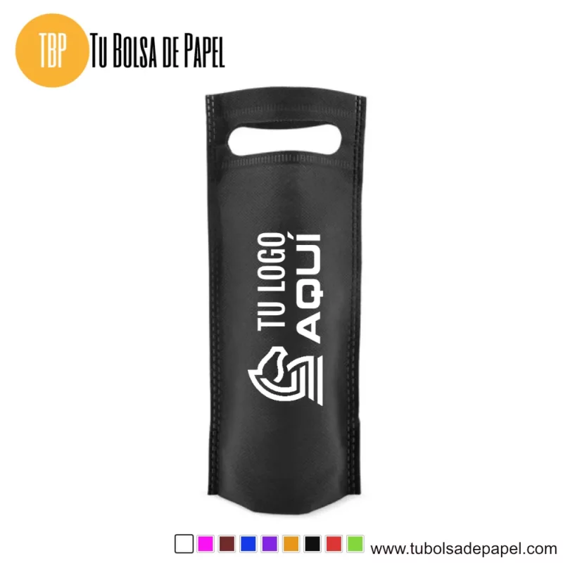 Bolsas para botellas personalizadas - negras