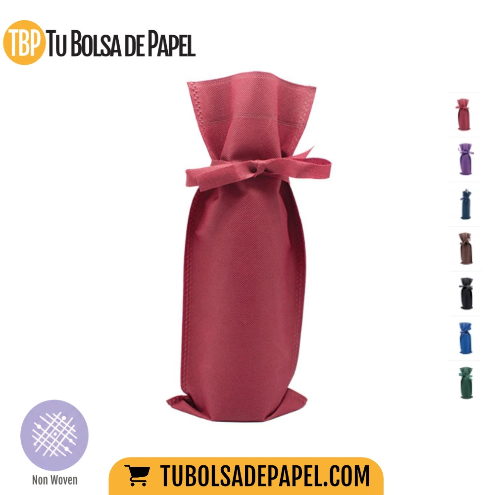 Bolsa para botellas burdeos