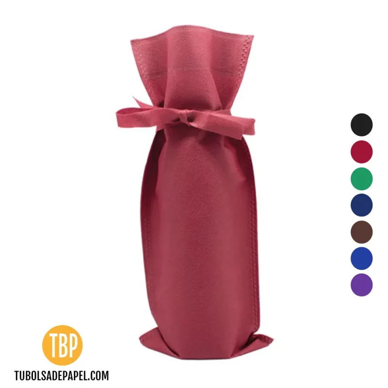 Bolsa para botellas burdeos