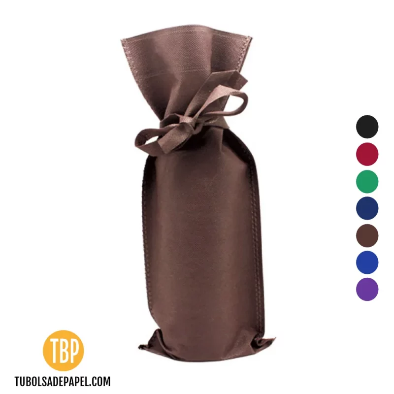 Bolsa para botellas marrón