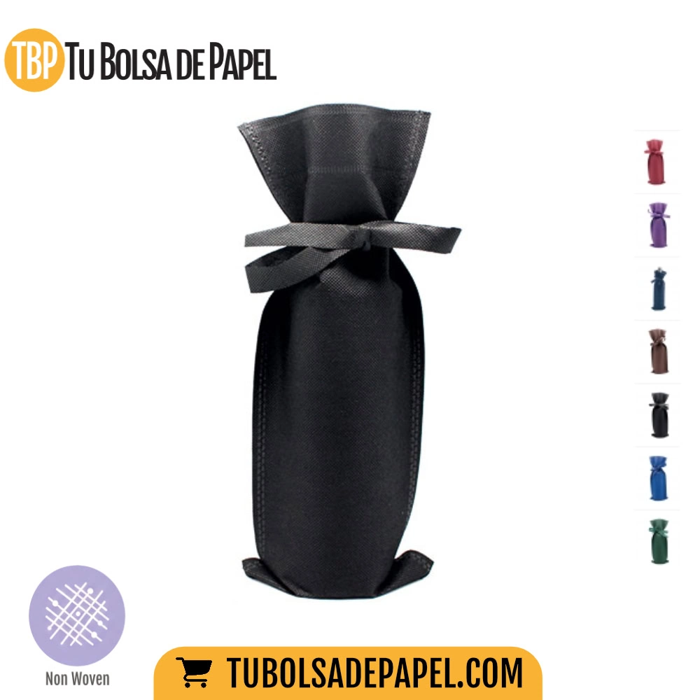 Bolsa para botellas negra