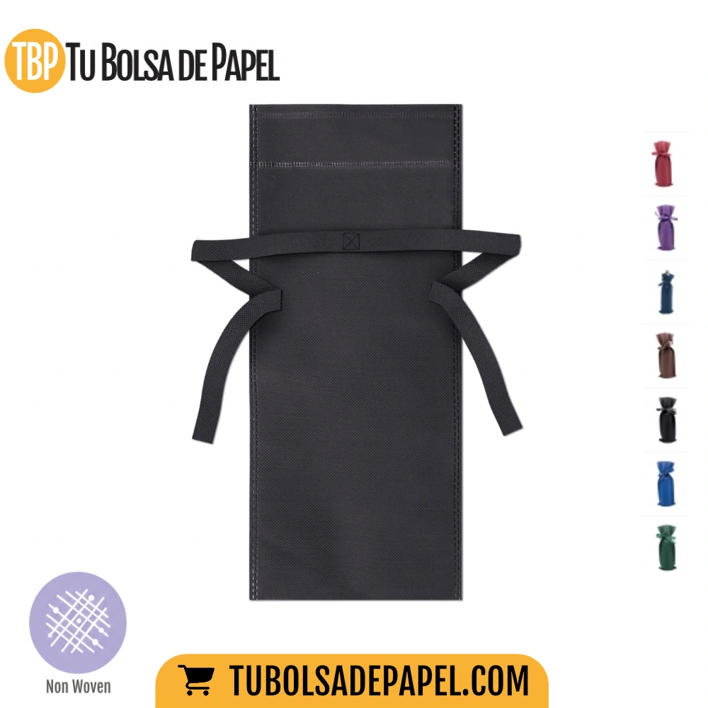 Bolsa para botellas negra
