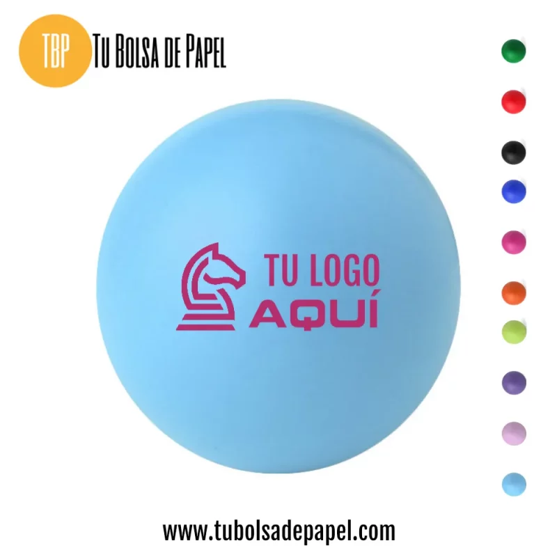 Bola antiestrés Celeste Personalizada